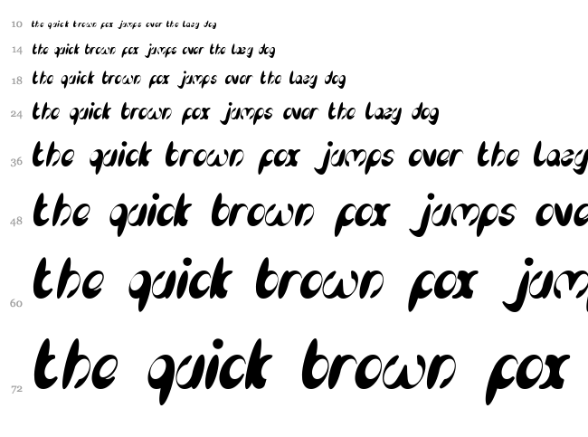 Enjoy the time font waterfall